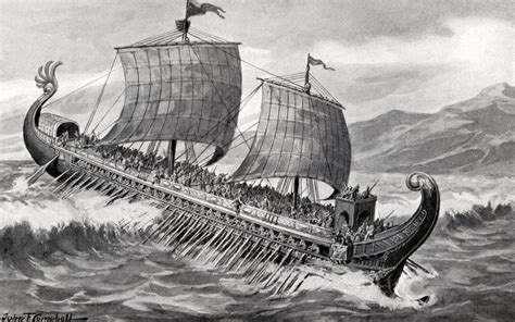 Trireme Ancient Greece Naval Warfare And Oarsmen Britannica
