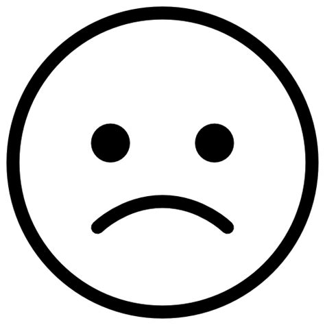 Trauriger Emoticon Trist Symbol In Ios7 Minimal Icons