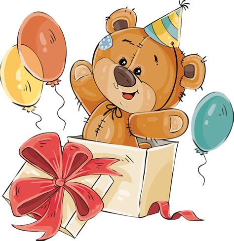 Tube Anniversaire Ours Png Birthday Clipart Bear Png