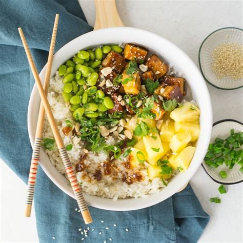 Vegan Teriyaki Tofu Bowls This Easy Recipe Features Crispy Tofu