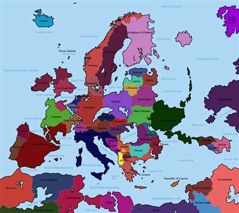 Alternate Map Of Europe 1527 Rimaginarymaps