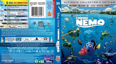 Finding Nemo 3d Movie Blu Ray Scanned Covers Finding Nemo 3d Br