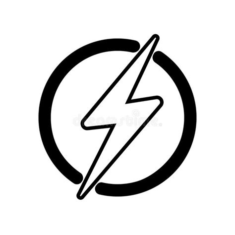 Lightning Icon Illustration Electric Power Vector Logo Design Element