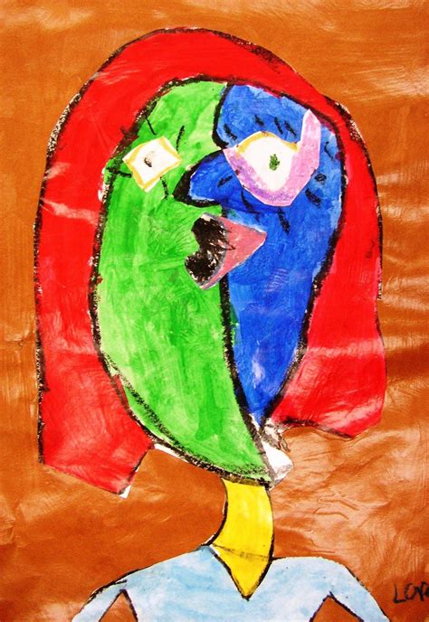 Picasso Portraits Elementary Art Projects Art Lessons Art Projects