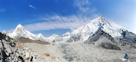 Cordilheira Himalaia Perto Do Monte Everest Foto De Stock Imagem De