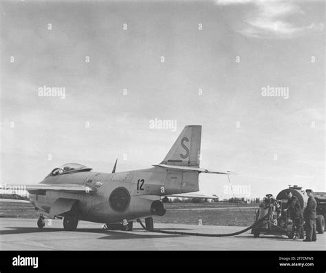 Refueling Aircraft J 29 The Barrel On The Flight Path Refueling Of