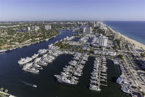 Aerial Fort Lauderdale Florida Editorial Stock Photo Image Of Estate