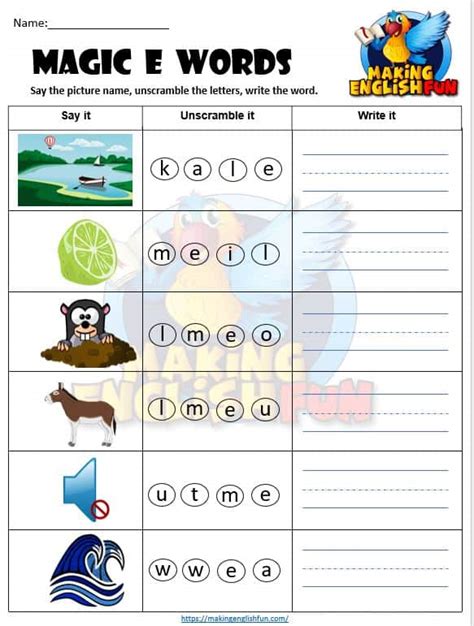 30 Magic E Phonics Worksheets Coo Worksheets