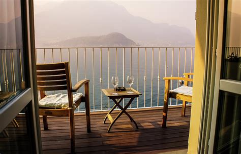 Balcony View Of Sunset 1 Lake Como Italy Photograph By Dawn Richards