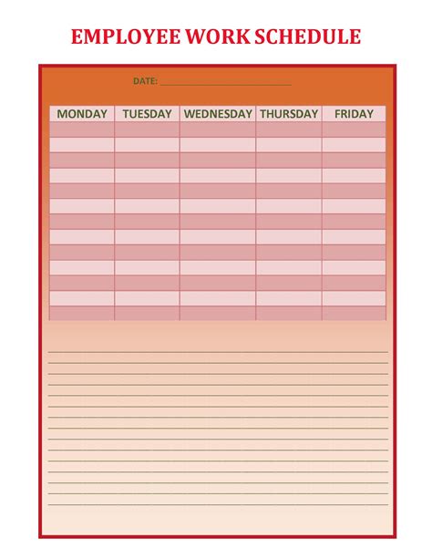 It is a useful tool for preparing a strategy about working times of employees and. Download Employee Weekly Work Schedule Template Ms Word ...