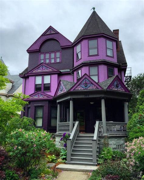 A Beautiful Purple Victorian My Dream House R Houseporn