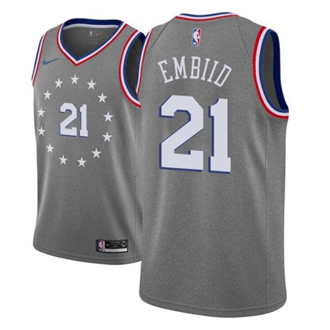 Erhalten sie pauschalen versand für joel embiid trikots, hemden und {{14} } kleidung. Jugend NBA 2018-19 Joel Embiid Philadelphia 76ers # 21 ...