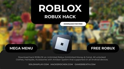 download roblox robux hack exclusive mod menu unlimited money no root hackerochek