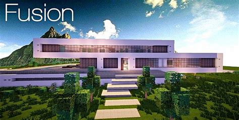Browse and download minecraft mansion maps by the planet minecraft community. Fusion | A modern concept mansion - Minecraft House Design