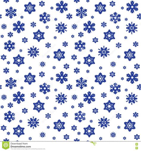 Snowflakes Seamless Pattern Stock Vector Illustration Of Graphic