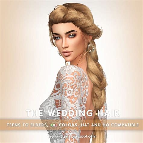 The Wedding Hair Sonya Sims Sims 4 Hairs