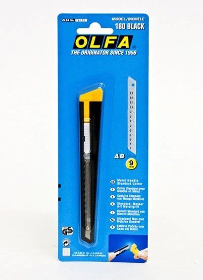 Olfa 9mm Multi Purpose Metal Handle Utility Knife 180 The Deckle Edge