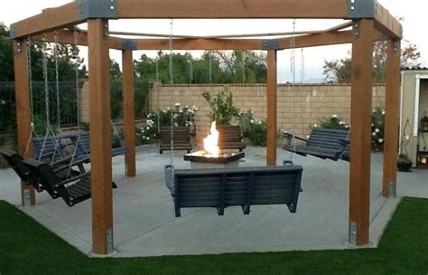 A fire pit is a great addition to a backyard entertaining setting, not only for their aesthetic qualities but for whether you are planning to have a sophisticated design constructed by the professionals or if you enjoy sipping your whisky around a campfire, then you'll need a fire pit that accommodates your. Patio Backyard Timber Frame Pergola Firepit Wood Designs ...