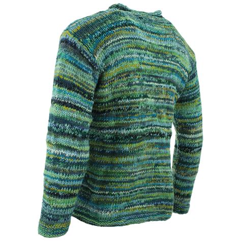 Wool Knit Space Dye Hippie Jumper Festival Chunky Warm Sweater Nepal Ebay