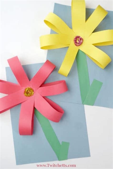 Big Paper Flowers Craft Folding Paper Flowers 8 Petals Kids Crafts