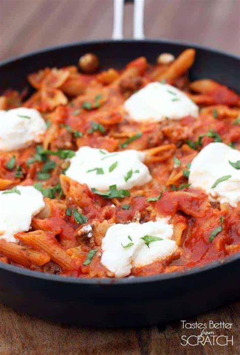 One Pan Skillet Lasagna Tastes Better From Scratch