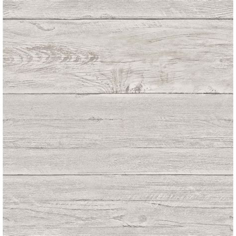 Fine Decor Reclaimed White Washed Boards Wallpaper Taupe