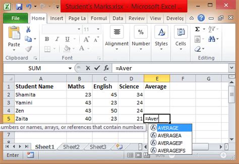 How To Write Formulas In Excel