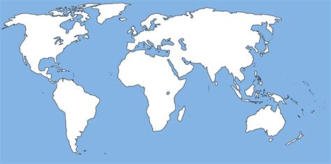 Blank Map Of The World Without Borders By Canhduy2006 On Deviantart