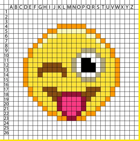Emoji Pixel Art Templates Images