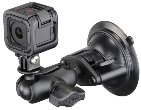 Ram Twist Lock Suction Cup Mount Short Double Socket Arm And 1 Diameter