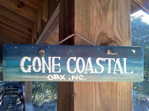 Rustic Gone Coastal Obxnc Handmade Etsy Wooden Signs Seaside