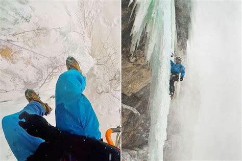 Watch Terrifying Moment Avalanche Engulfs Climbers As They Shelter