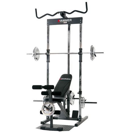 Pupitre à biceps, dossier capitonné inclinable. Station de Musculation Hammer Multipress CORE 3.0 ...