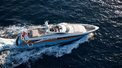 Aurelia Luxury Yacht Is Dressed In Gulf Oil Colors To Honor The Classic Gt Sports Cars