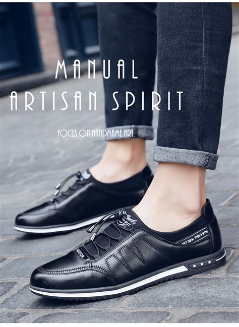 Kaaum Spring Autumn Men Breathable Comfortable Casual Fashion Lace Up