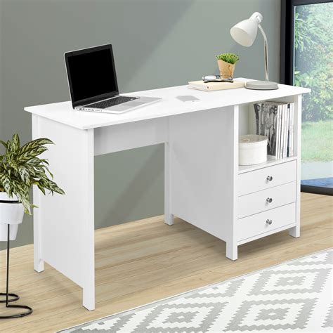 She came up with the dimensions and it was my job to get it done. Techni Mobili Contempo Desk with 3 Storage Drawers, White ...