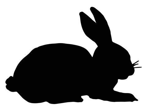 22 Cute Bunny Rabbit Silhouettes And Clipart The Graphics Fairy