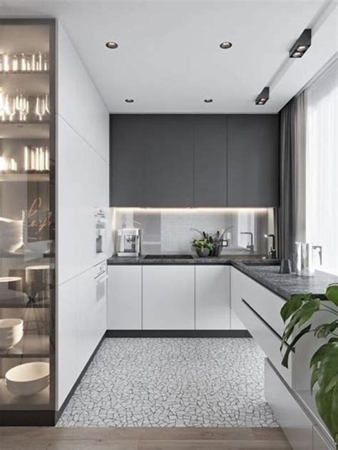 Sleek Contemporary Kitchen Cabinets Minimalist Handles