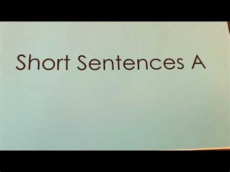 Check spelling or type a new query. READ SHORT SENTENCES 1 - YouTube