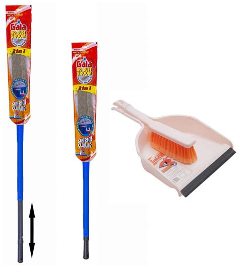 Gala No Dust Broom With Extendable Long Handle Plastic And Special