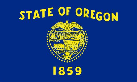 Oregon State Information Symbols Capital Constitution Flags Maps