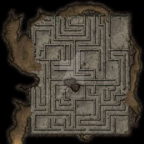 The Labyrinth Fantasy World Map Dungeon Maps Fantasy Map