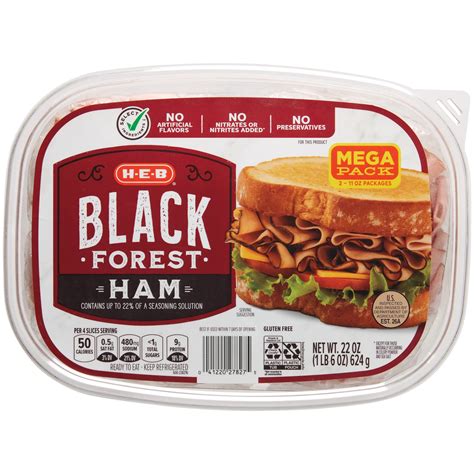 H E B Select Ingredients Black Forest Ham Club Pack Shop Meat At H E B