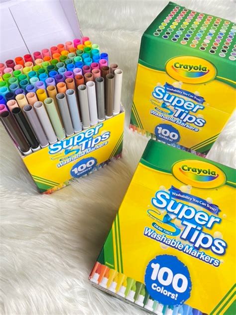 crayola super tips 100