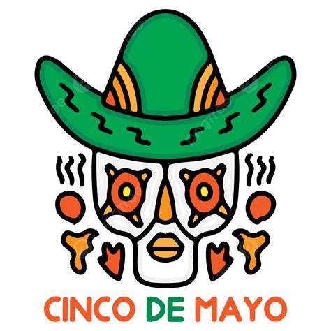 Gambar Ilustrasi Kerangka Meksiko Untuk Cinco De Mayo Dengan Gaya