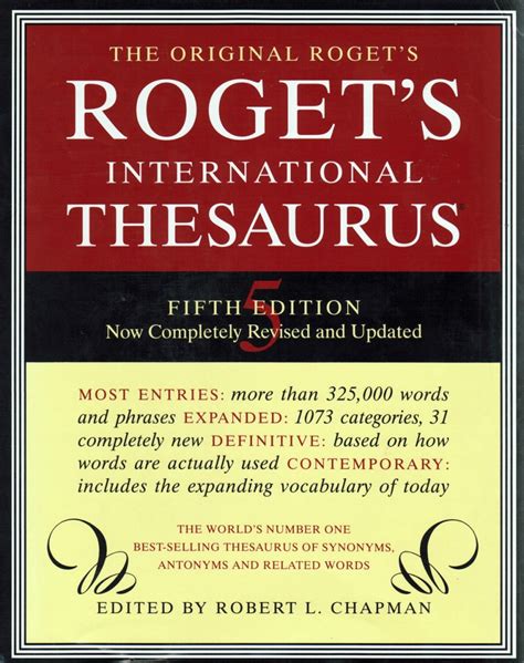 Most Influential Book: Roget's Thesaurus