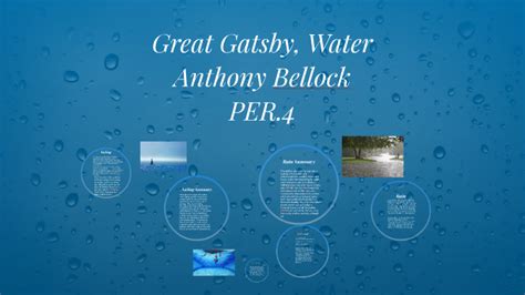 Great Gatsby Water By Anthony Bellock