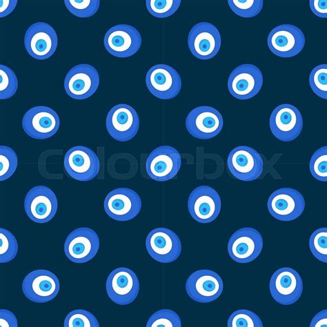 Evil Eye Pattern Stock Vector Colourbox