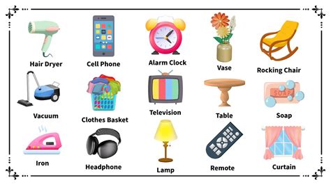 Everyday Objects And Household Items English Vocabulary Youtube