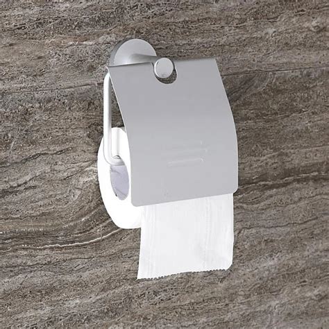 Bath Tissue Toilet Paper Holder Solid Aluminum Wall Mounted Roll